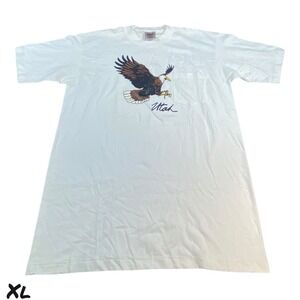 VINTAGE Great Smoky Mountains Eagle Graphic T-shirt Men XL 90s Single Stitch